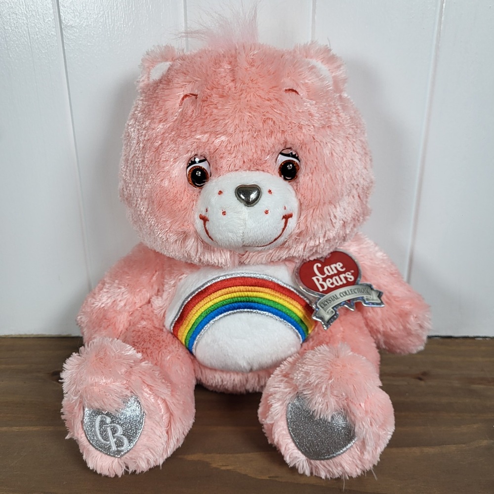 CARE BEARS 25th SPECIAL COLLECTORS EDITION SWAROVSKI CRYSTAL EYES & SILVER-CHEER